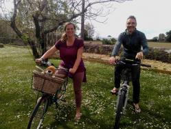 Barbara et herve a velo